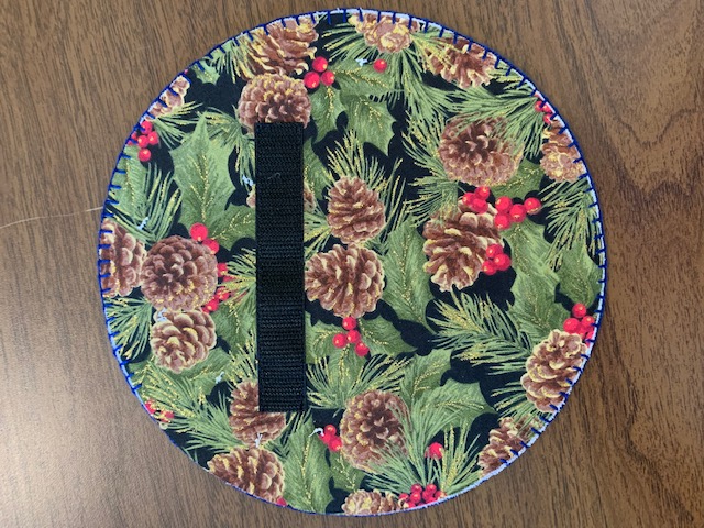 "Welcome" Home Wool Mat - Back with Velcro